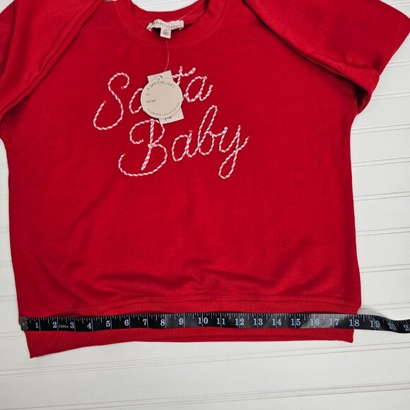 Philosophy Santa Baby Women's Red Ultra Soft Holiday Sweatshirt Size S NWT - Picture 12 of 14